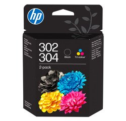 HP 302/304 Pack combo cartuchos originales negro + tricolor (B82L1AE) (120/100 páginas)
