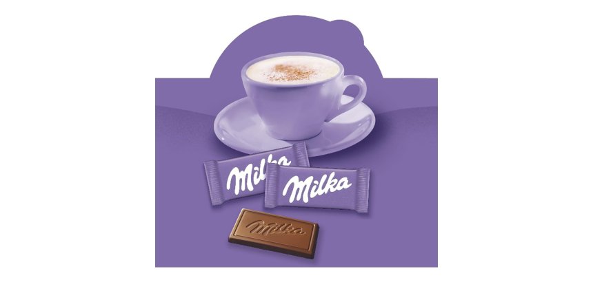 Doos van 355 Naps met melkchocolade Milka zakje 4,6 g