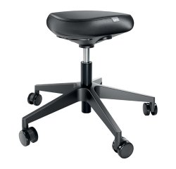 Nl_tabouret ergo avec roulettes - noir - leitz