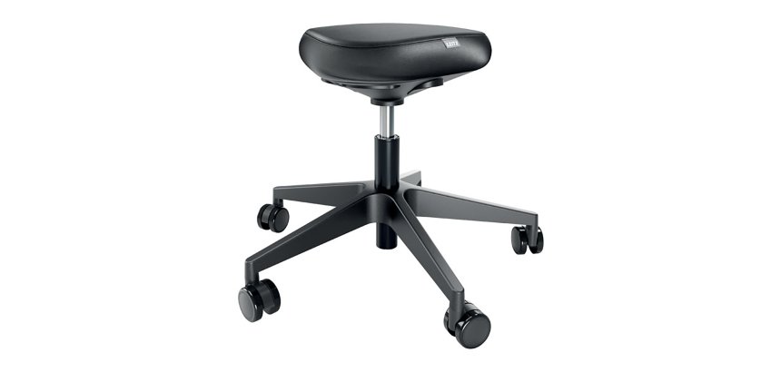 Tabouret ergonomique Leitz Ergo, noir