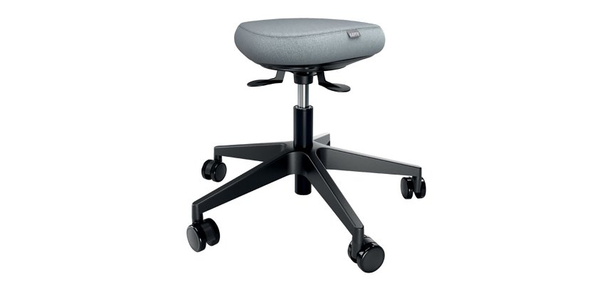 Tabouret ergonomique Leitz Ergo, gris