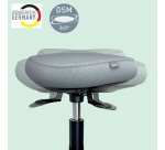 Tabouret ergonomique Leitz Ergo, gris