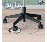 Tabouret ergonomique Leitz Ergo, noir