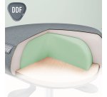 Tabouret ergonomique Leitz Ergo, gris