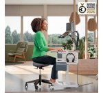 Tabouret ergonomique Leitz Ergo, gris