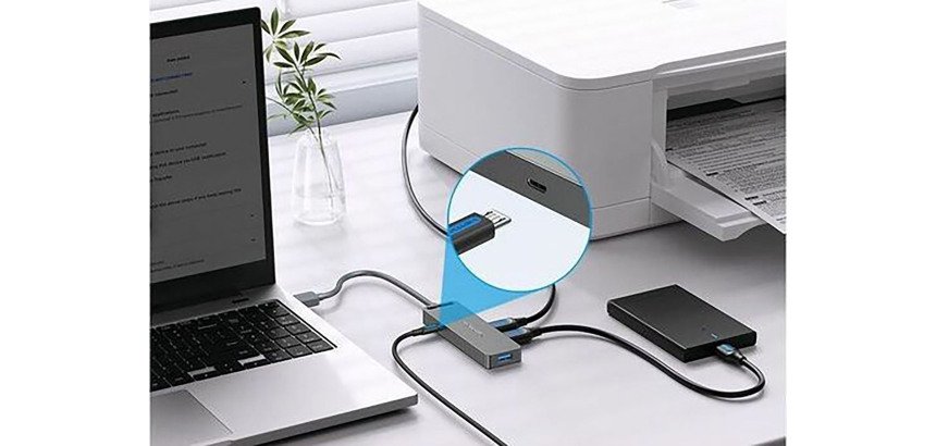 Vention Hub USB 3.0 CHLBB 4xUSB + 1xMicroUSB PD