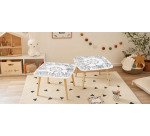 Table basse KIDS à colorier - Motif Monuments - Lot de 2