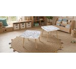Table basse KIDS à colorier - Motif Océan - Lot de 2