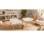 Tables hautes KIDS à colorier - Motif Transports - Lot de 2