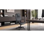 Fauteuil de bureau Partner 2 noir - avec accoudoirs et appui-tête - Mécanisme Basculant centré - Pied noir