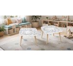 Tables hautes KIDS à colorier - Motif Ferme - Lot de 2