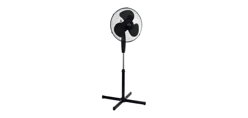 Ventilateur sur pied Ø 40 cm, 55 W - Domair, noir