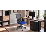 Poltrona semidirezionale Zoe ZOEA - con braccioli regolabili - blu/nero - Unisit