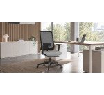 Poltrona semidirezionale X-Pro - c/ braccioli - grigio - Unisit