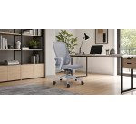Sedia direzionale schienale medio Lacan 1 colore grigio