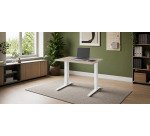En_bureau l.80 cm chene gris pieds metal reglable