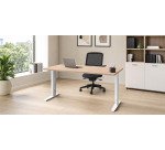 En_bureau l.120 cm chene clair pieds metal reglab