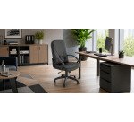 Set poltrona direzionale + due poltrone attesa con base a slitta