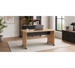 Scrivania dritta L120 cm gambe piene Quarta Plus