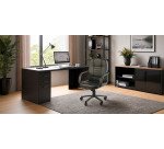 Poltrona direzionale Detroit HC4418M - con ruote e braccioli -  nero - Serena Group
