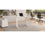 Gb_bureau droit 80 blanc metal plus reglable excellens
