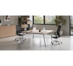 Bench 2 scrivanie rovere chiaro 60x120 ecla gambe antracite