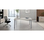 Bench 2 scrivanie rovere grigio 60x120 ecla gambe bianche