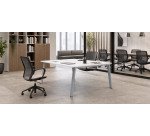 Bench 2 scrivania bianco 60x140 ecla gambe antracite