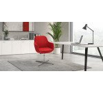 Sedia UNISIT Sparta modello SPAG/LR King L rosso, girevole elevazione a gas