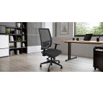 Sedia direzionale Greta tessuto Memory Foam e rete