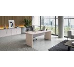 Scrivania contemporanea acero 1.600 x 840 x 720 mm