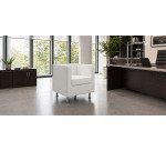 Poltrona 1 posto Quadro tessuto effetto pelle Unisit