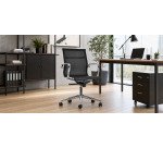 WH Star Executive Chair with Black Mesh Backrest