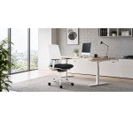 Sedia direzionale ergonomica Light con schinale in rete nero Unisit