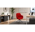 Sedia UNISIT Sparta modello SPAN/TR Target rosso, 4 gambe nylon