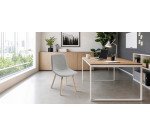 Sedia UNISIT Tosca tessuto grigio modello TO4L King L