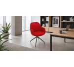 Sedia UNISIT Sparta modello SPAN/LR King L rosso, 4 gambe nylon