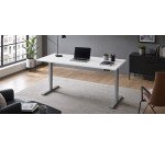 Scrivania elettrica elevabile 180 x 80 cm Bianco Ecla Ergo Premium Bruneau