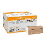 Carta asciugamani piegata a V Save Plus Compact - 2 veli  - 21 x 25 cm - 12 unità da 250 servizi