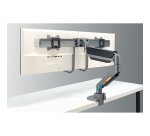 Bras double écrans avec traverse et poignée Kensington SmartFit™