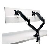 Bras double pour écrans - hauteur réglable  - Kensington SmartFit™ One-Touch, noir