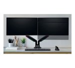 Bras double pour écrans - hauteur réglable  - Kensington SmartFit™ One-Touch, noir