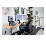 Bras double pour écrans - hauteur réglable  - Kensington SmartFit™ One-Touch, noir