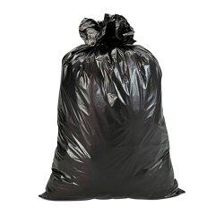 Bolsa de basura industrial negra 115 x 120 cm 130L 130 galgas - Rollo 10 unidades