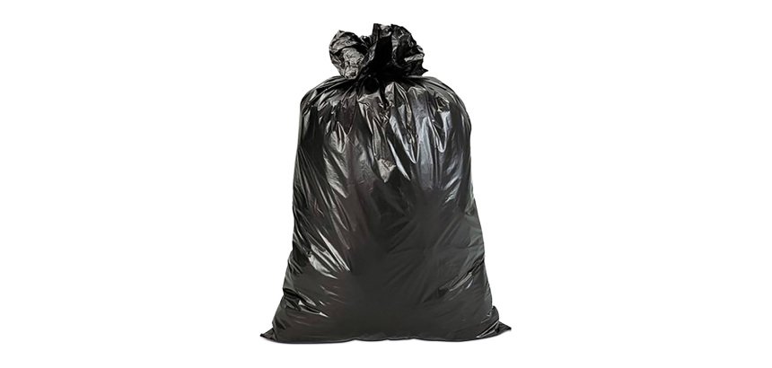 Bolsa de basura industrial negra 100L 85x105 cm galga 125 - Rollo 10 unidades