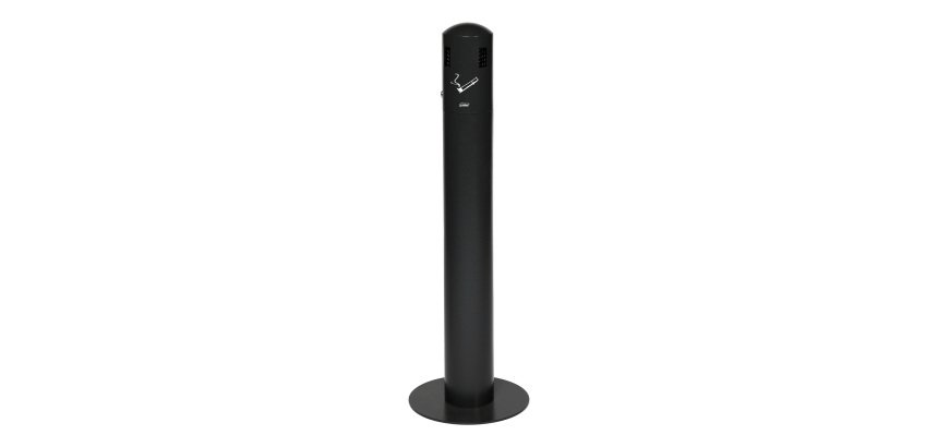 Probbax Dome XL Standing Ashtray 12 L, dark gray/stainless steel