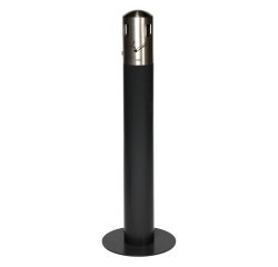Probbax Dome XXL 4.6 L Standing Ashtray, dark gray/stainless steel