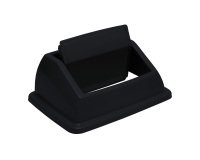 Couvercle push Probbax pour collecteur de tri 60/80 L, noir