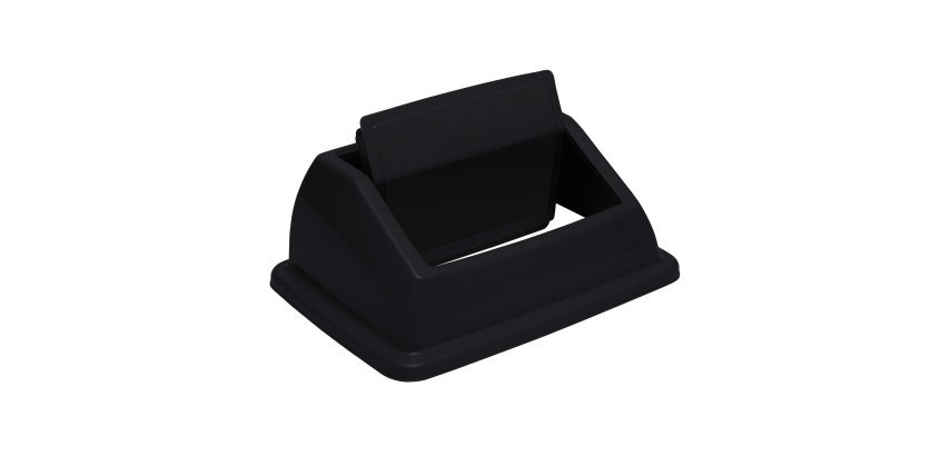 Couvercle push Probbax pour collecteur de tri 60/80 L, noir
