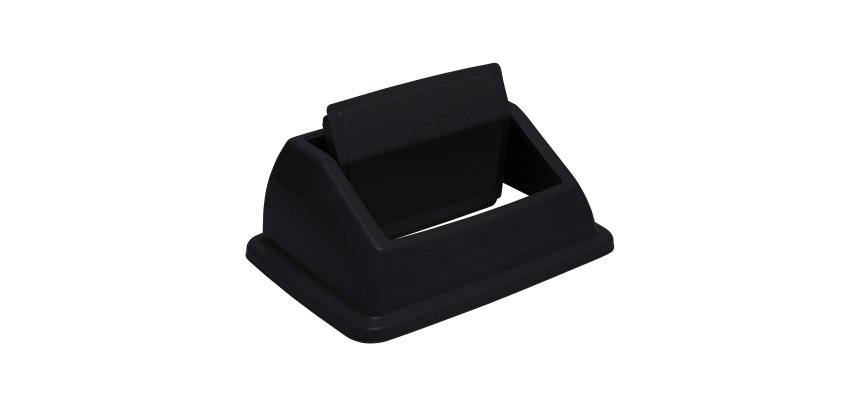 Couvercle push Probbax pour collecteur de tri 60/80 L, noir